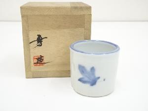 勇造　兼中斎紅葉画蓋置（共箱）